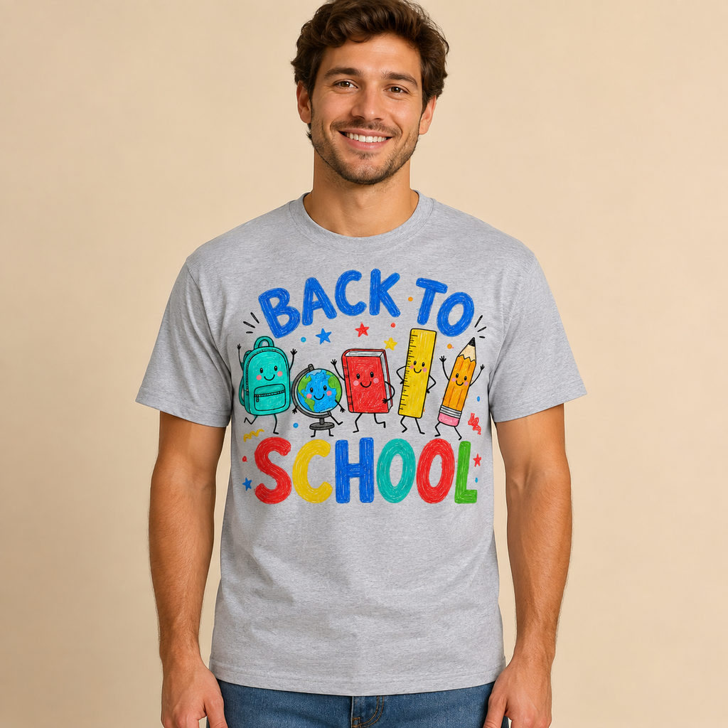 Back To Cool School T-Shirt - Teacher Student Back To School Unisex Shirt - Gildan 5000