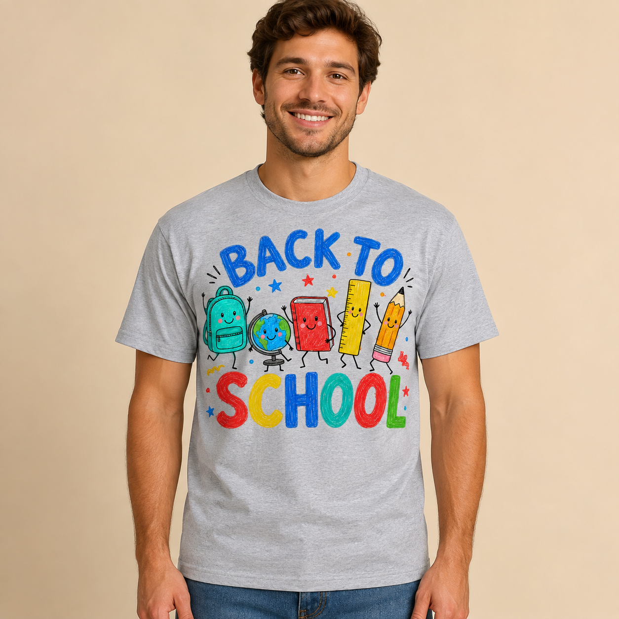 Back To Cool School T-Shirt - Teacher Student Back To School Unisex Shirt - Gildan 5000