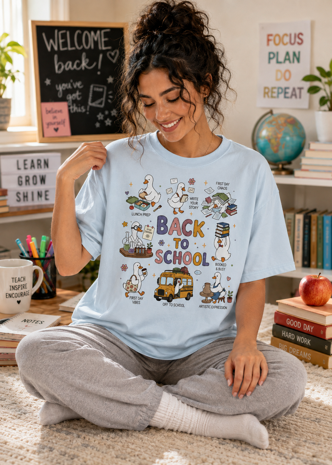 Back to School Teacher T-Shirt, Cute Classroom Graphic Tee, First Day of School Shirt, Unisex Gildan 5000