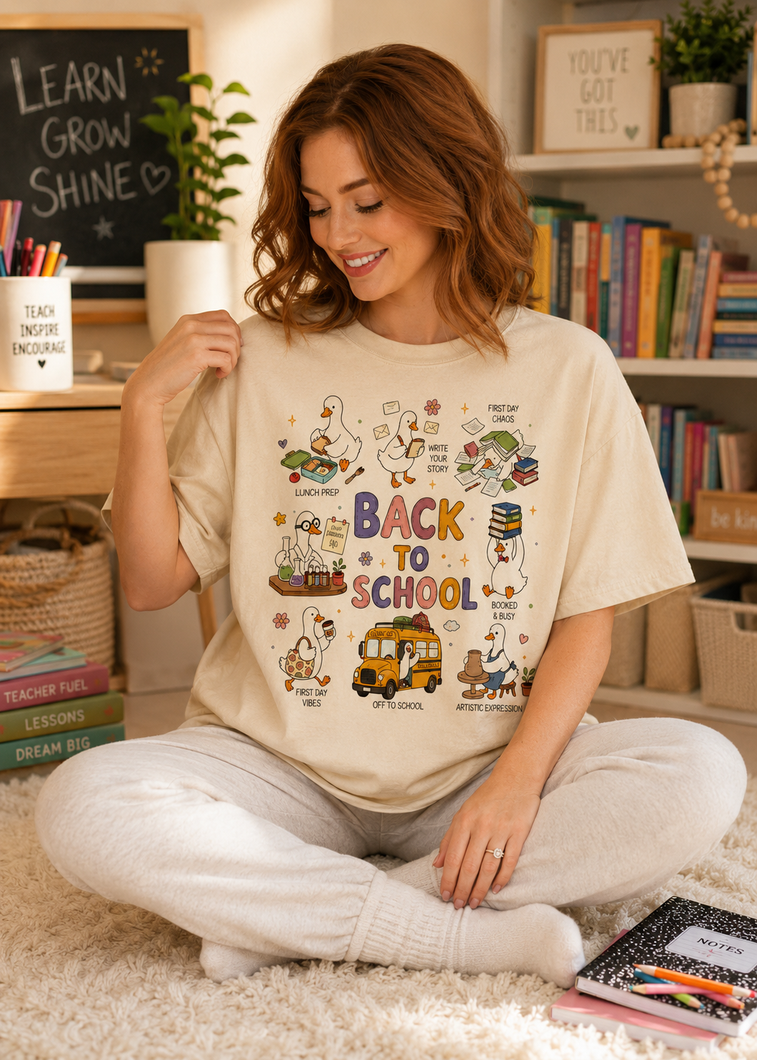 Back to School Teacher T-Shirt, Cute Classroom Graphic Tee, First Day of School Shirt, Unisex Gildan 5000