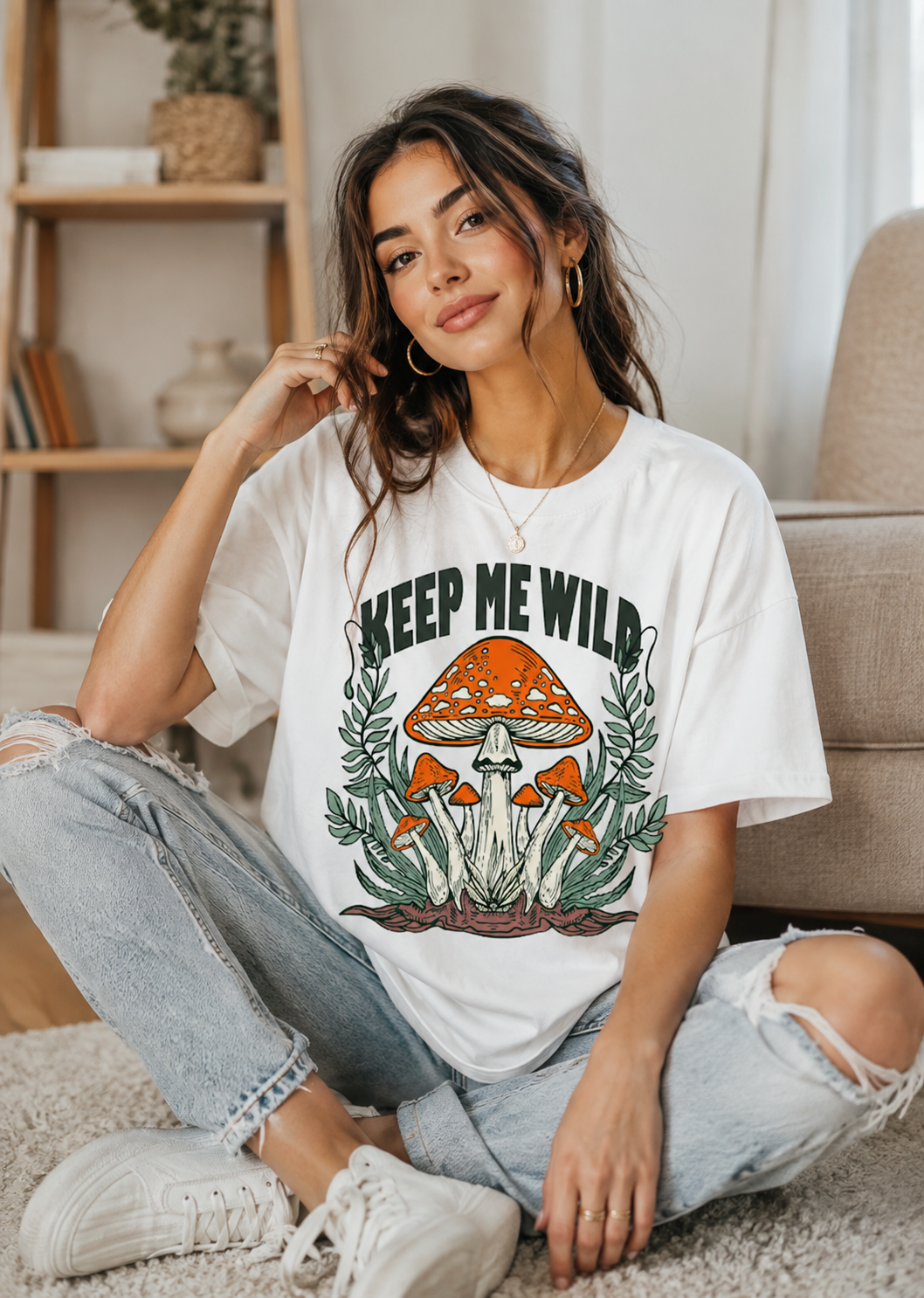 Keep Me Wild Mushroom Graphic