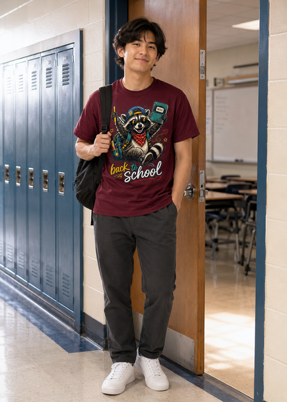 Cool Raccoon Back to School