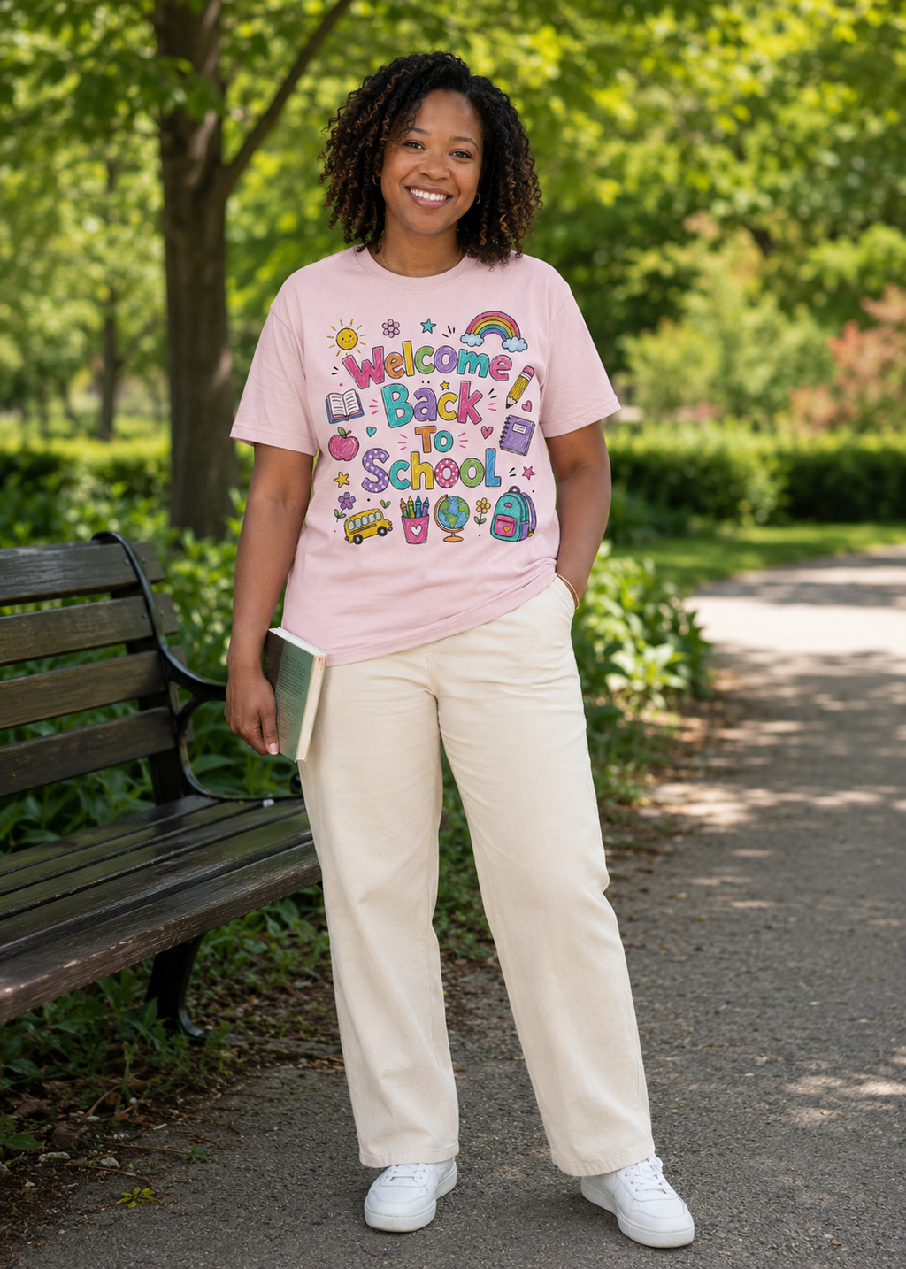 Welcome Back to School Colorful Graphic T-Shirt, Teacher Student First Day Shirt, Gildan 5000 Unisex Tee