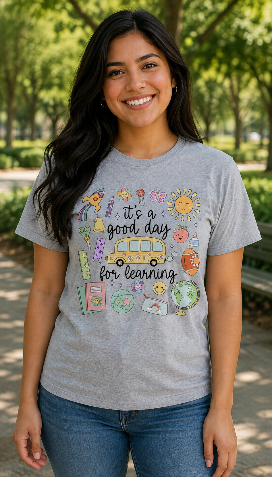 It’s a Good Day for Learning T-Shirt, Cute Teacher Back to School Shirt, Gildan 5000 Unisex Graphic Tee