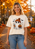 Cozy Ghost Halloween T-Shirt – Gildan 5000